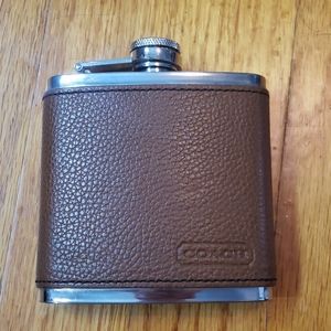 COACH camden leather flask